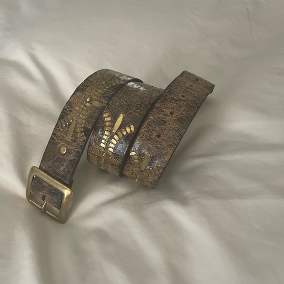 Calleen Cordero leather belt size 32 - Picture 2 of 12